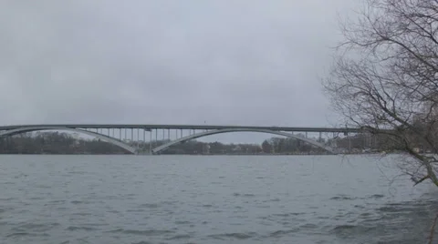 Stockholm Bridge Stock Footage 33787510