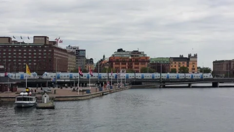 Stockholm City Stock Footage 130508945