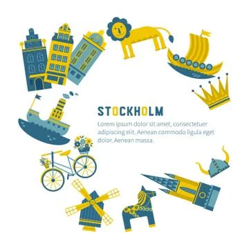 Stockholm Design Elements Stock Illustration