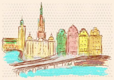 Stockholm Stock Illustration
