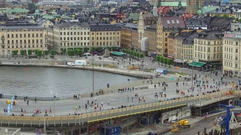 Stockholm Marathon 2017 Stock Footage 76248342