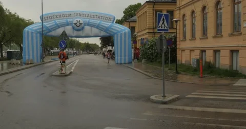Stockholm maraton Video stock 50544062