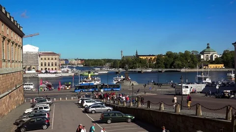 Stockholm. Old town. Architecture, old h... | Stock Video | Pond5