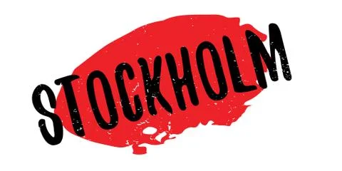 Stockholm rubber stamp Stock Illustration