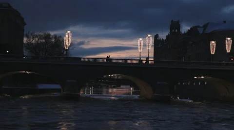Stockholm sunset Stock Footage 48440666