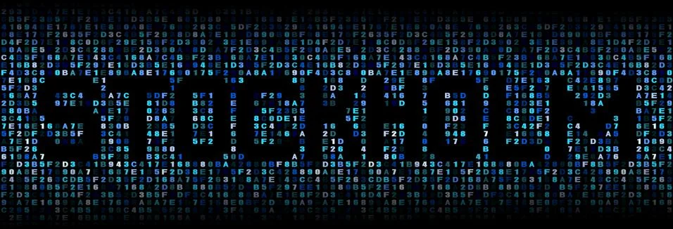 Stockholm text on hex code illustration Stock Illustration