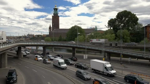 Stockholm traffic 動画素材 103194484