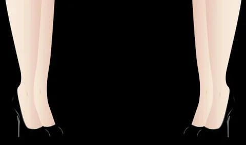 Stocking Leg Background Stock Illustration