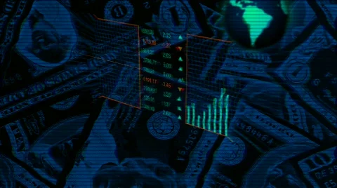 Stockmarket background Stock Footage 668601