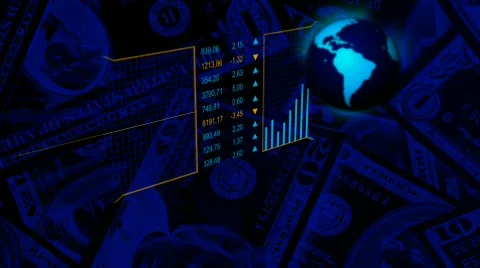 Stockmarket background Stock Footage 668606