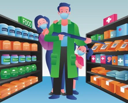 Stockpiling for Crisis Stockillustratie