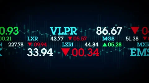 Stocks and Data Blue Video stock 59766703
