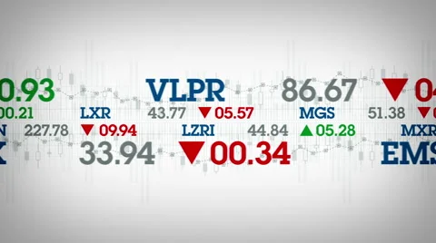 Stocks and Data White Stock-Footage 59766757