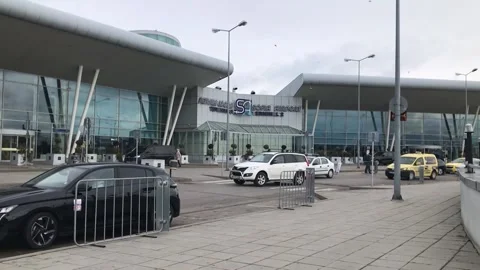 Stockshots: General View of Sofia airport, Bulgaria Stock Footage 280572803