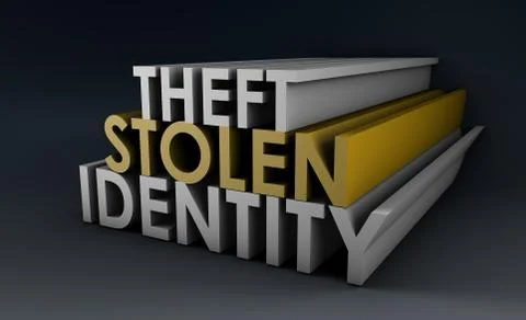 Stolen identity Stock Illustration