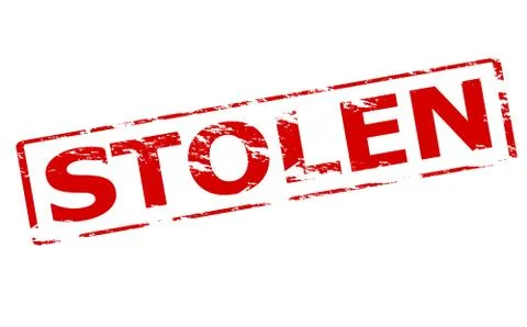 Stolen Stock Illustration