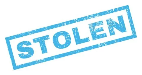 Stolen Rubber Stamp Stock Illustration