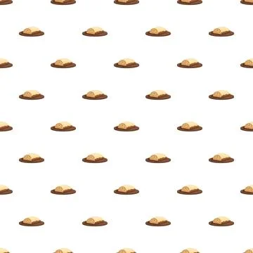 Stollen cake desserts repeating as a seamless pattern 스톡 일러스트