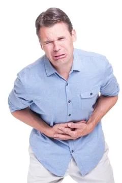 Stomach ache Foto stock