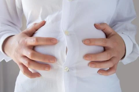 Stomach ache 库存照片