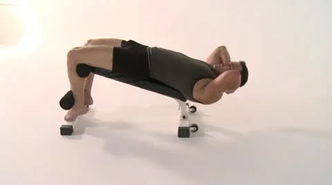 STOMACH exercises Stock Footage 17857730