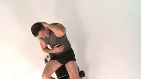 STOMACH exercises Stock Footage 17859292