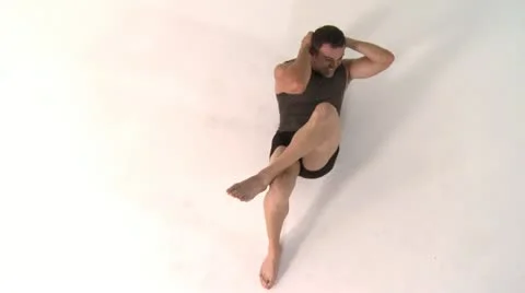 STOMACH exercises Stock Footage 17866903