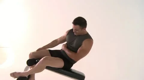 STOMACH exercises Stock Footage 17871121