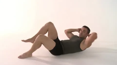 STOMACH exercises Stock Footage 17871253