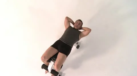 STOMACH exercises Stock Footage 17874264