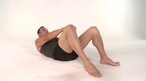 STOMACH exercises Stock Footage 17875397