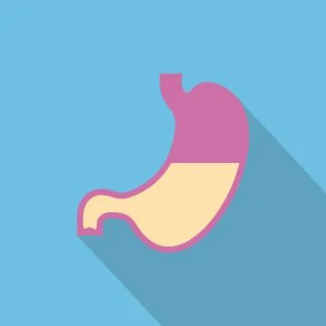 Stomach icon. flat design Stock Illustration