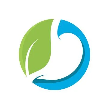 Stomach logo icon 스톡 일러스트