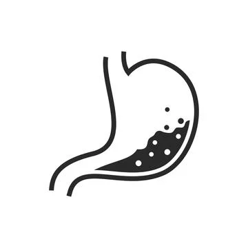 Stomach logo icon 스톡 일러스트