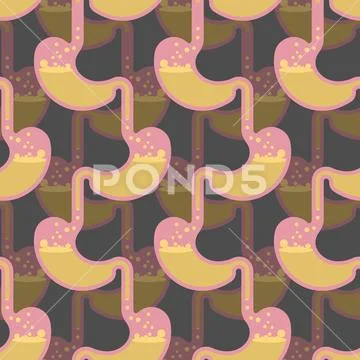 Stomach pattern. Belly background. Internal organ texture. Medical ...