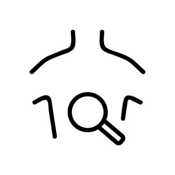 Stomach study icon vector. Isolated contour symbol illustration Stockillustratie