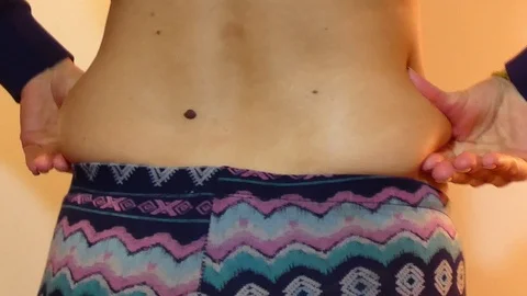 Stomach woomen Stock Footage 102797402