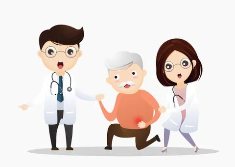 Stomachache Concept Illustrazione stock