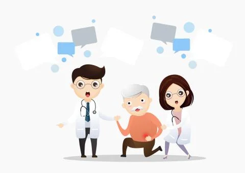 Stomachache Concept 库存插图