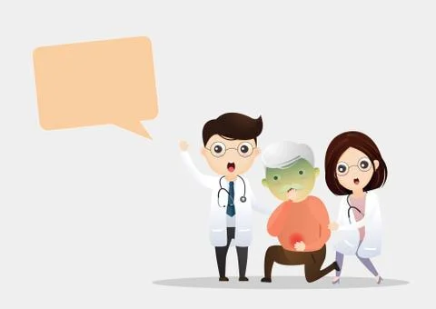 Stomachache Concept イラスト素材