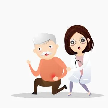 Stomachache Concept イラスト素材