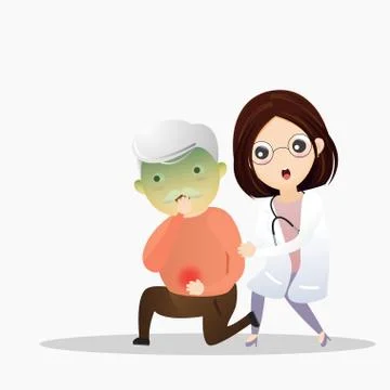 Stomachache Concept Stock Illustration