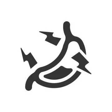 Stomachache Icon Stock Illustration