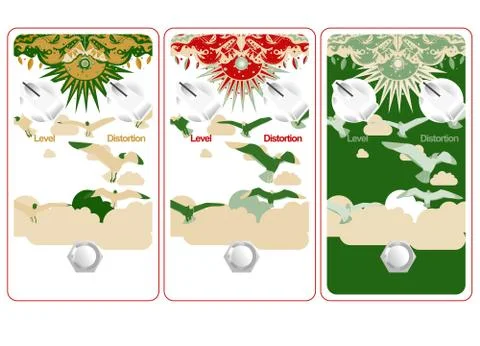 Stomp box Stockillustratie