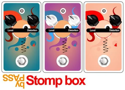Stomp box Stock Illustration