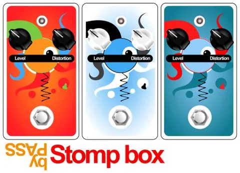 Stomp box Stock Illustration
