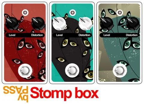 Stomp box Stock Illustration