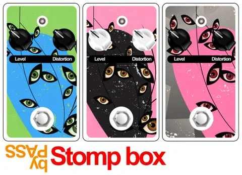 Stomp box Stockillustratie