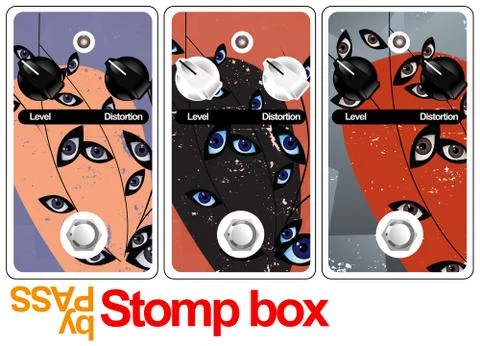 Stomp box Stockillustratie