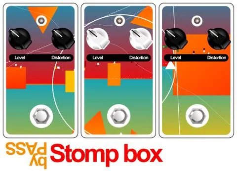 Stomp box Stock-Illustration
